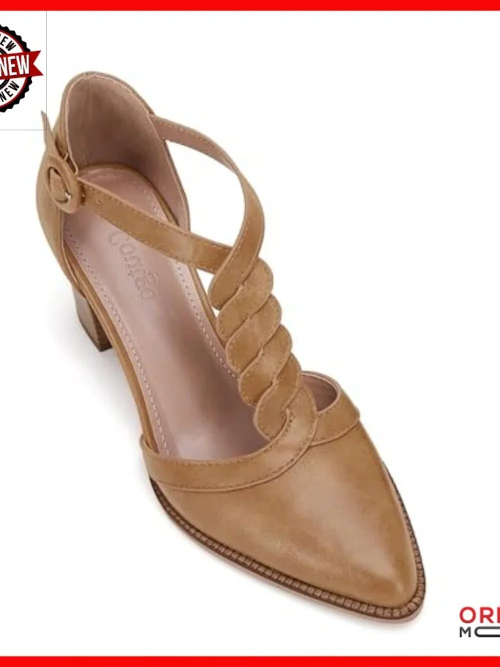 Chunky Heel T-Strap Pumps, Closed Toe Stacked Heels, Faux Leather